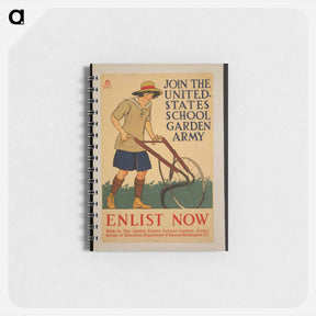 アートメモ帳-Join the United States school garden army–Enlist now - エドワード ペンフィールド Memo.