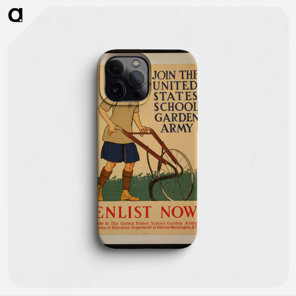 Join the United States school garden army–Enlist now - エドワード ペンフィールド Phone Case.