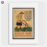 Join the United States school garden army–Enlist now - Edward Penfield Poster.