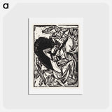 アートポストカード-The Gull Hunter - エルンスト ルートヴィヒ キルヒナー Postcard.