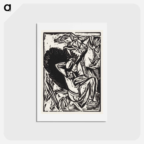 アートポストカード-The Gull Hunter - エルンスト ルートヴィヒ キルヒナー Postcard.