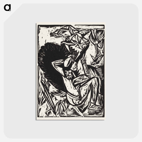 アートポストカード-The Gull Hunter - エルンスト ルートヴィヒ キルヒナー Postcard.