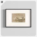 The Same Man Throws a Bull in the Ring at Madrid - Francisco de Goya Poster.
