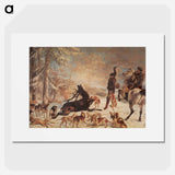 The Death of the Deer - ギュスターヴ クールベ Poster.