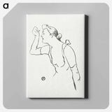 アートパネル-Portret van zangeres Paula Brebion - アンリ ド トゥールーズ ロートレック Canvas.