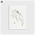 アートポストカード-Portret van zangeres Paula Brebion - アンリ ド トゥールーズ ロートレック Postcard.
