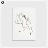 アートポストカード-Portret van zangeres Paula Brebion - アンリ ド トゥールーズ ロートレック Postcard.
