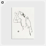 アートポストカード-Portret van zangeres Paula Brebion - アンリ ド トゥールーズ ロートレック Postcard.