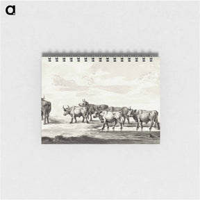 アートメモ帳-Group of six bulls - ジャン ベルナール Memo.