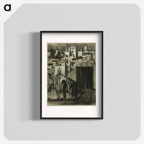 アートポスター-Lanes of Palaces Terraced Round the Slope, Toledo
 - ジョセフ ペネル Poster.