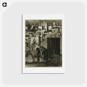 アートポストカード-Lanes of Palaces Terraced Round the Slope, Toledo
 - ジョセフ ペネル Postcard.
