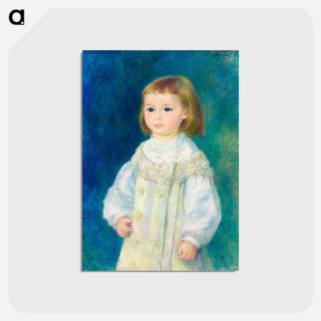 アートポストカード-Lucie Berard (Child in White) - ピエール オーギュスト ルノワール Postcard.