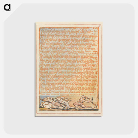 アートポストカード-O Vala! O Jerusalem - ウィリアム ブレイク Postcard.