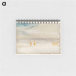 アートメモ帳-Two Figures on a Beach with a Boat - ウィリアム ターナー Memo.