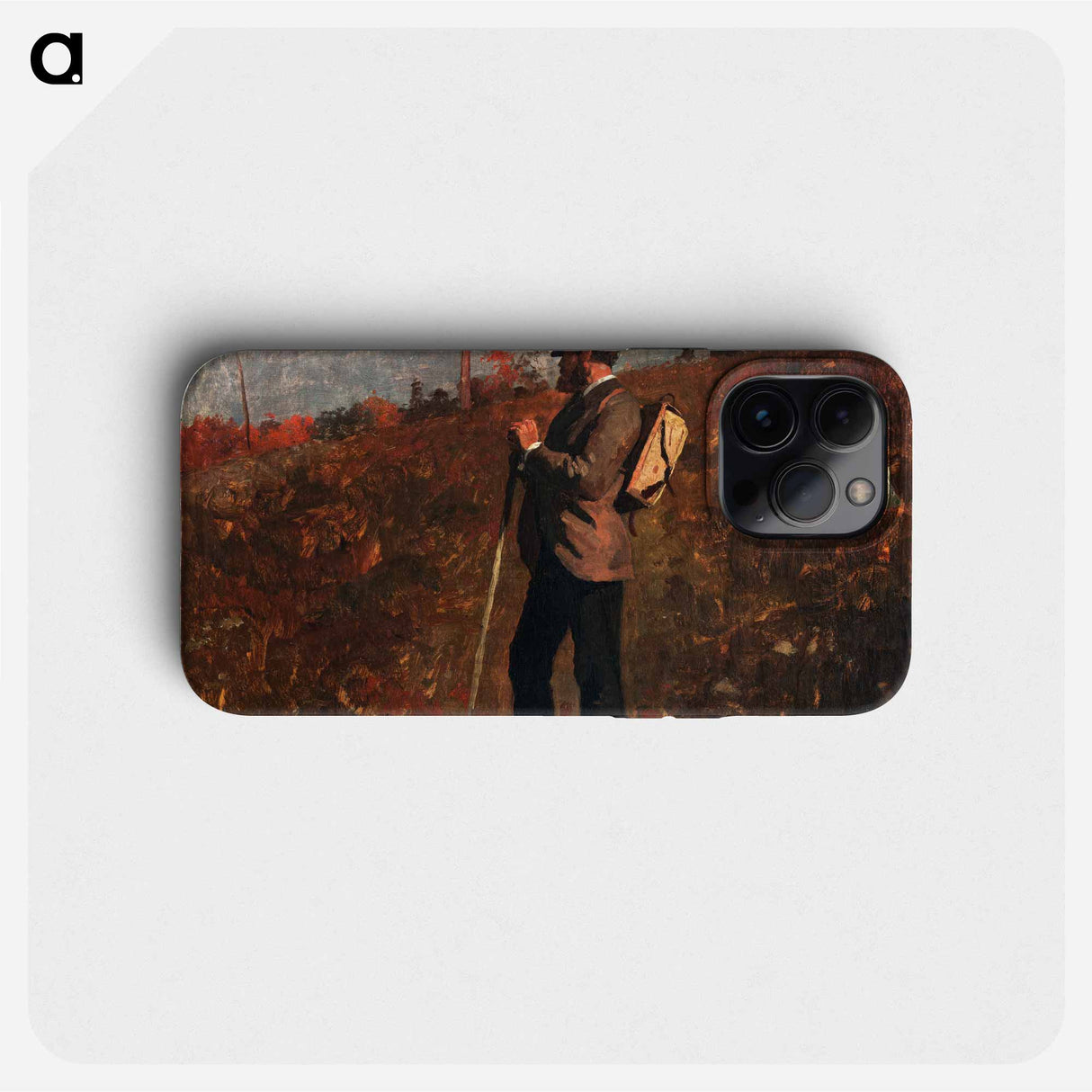 Man with a Knapsack - Winslow Homer Phone Case.