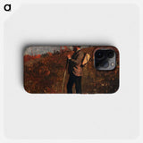 Man with a Knapsack - Winslow Homer Phone Case.