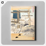 アートパネル-Monk Ringing a Bell: Pictures of Japanese Flowers
 - イェール大学アートギャラリー Canvas.