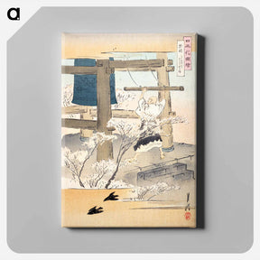 アートパネル-Monk Ringing a Bell: Pictures of Japanese Flowers
 - イェール大学アートギャラリー Canvas.