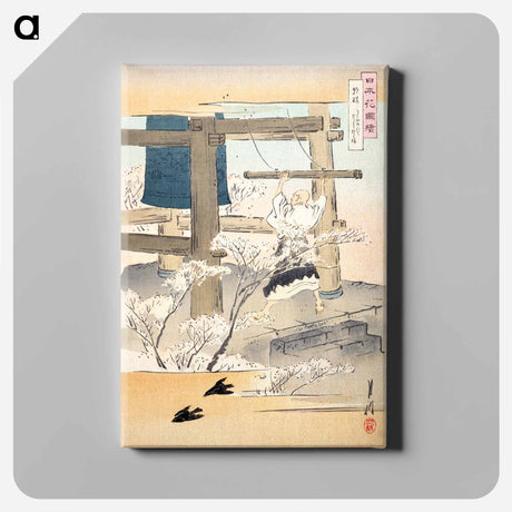 アートパネル-Monk Ringing a Bell: Pictures of Japanese Flowers
 - イェール大学アートギャラリー Canvas.