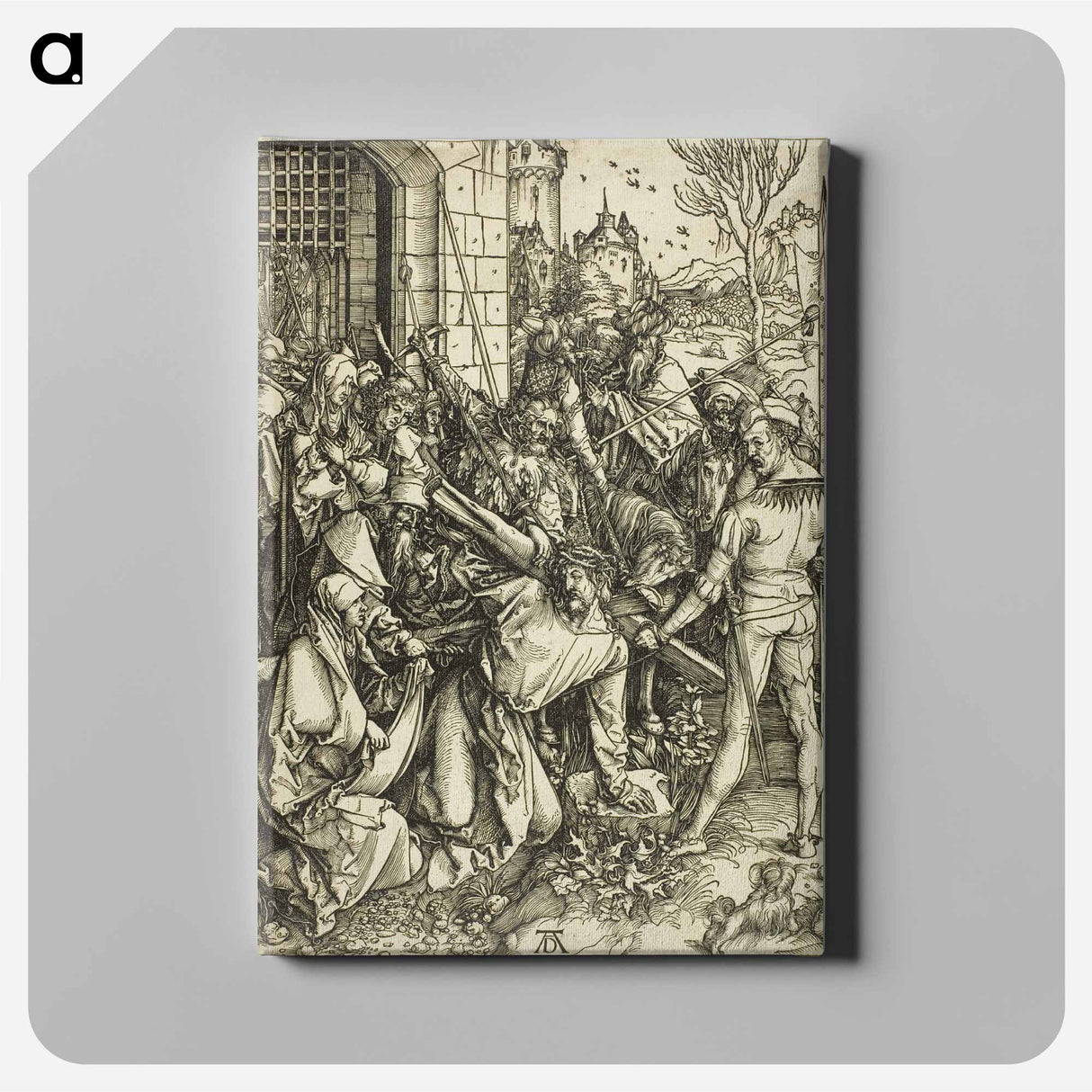 アートパネル-The Bearing of the Cross - アルブレヒト デューラー Canvas.