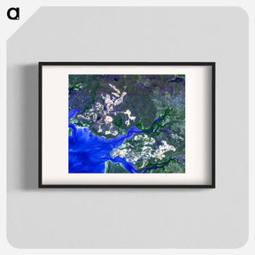 アートポスター-Weipa Bauxite Mine
 - 上空からの地球 Poster.