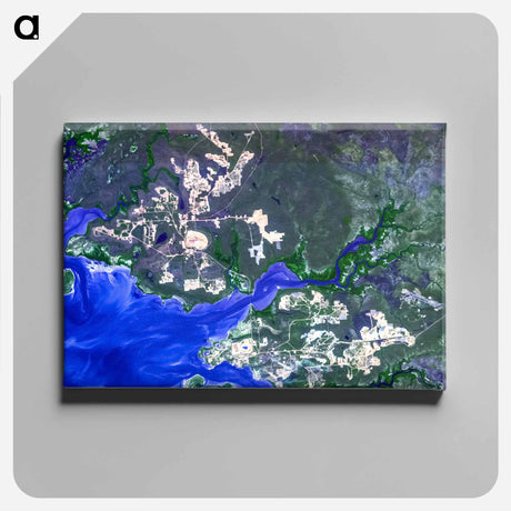 アートパネル-Weipa Bauxite Mine
 - 上空からの地球 Canvas.