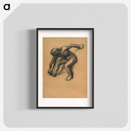 アートポスター-After the Bath - エドガー ドガ Poster.