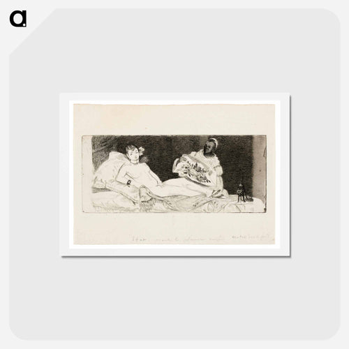 Olympia - エドゥアール マネ Postcard.