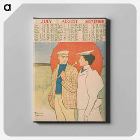 アートパネル-Vintage calendar print by Edward Penfield - エドワード ペンフィールド Canvas.