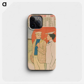 Vintage calendar print by Edward Penfield - エドワード ペンフィールド Phone Case.
