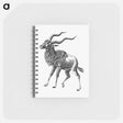 アートメモ帳-Vintage antelope wildlife illustration - エルンスト ヘッケル Memo.