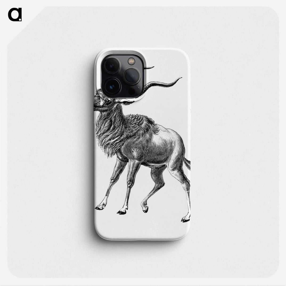Vintage antelope wildlife illustration - エルンスト ヘッケル Phone Case.