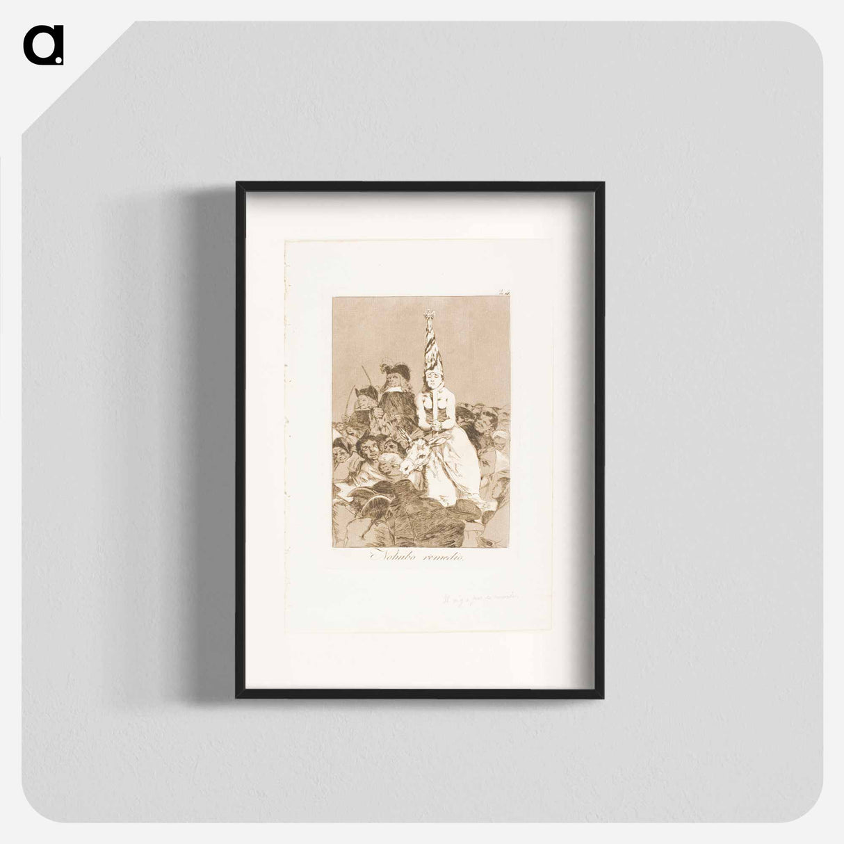 Nothing could be done about it, plate 24 from Los Caprichos by Francisco José de Goya y Lucientes - Francisco de Goya Poster.