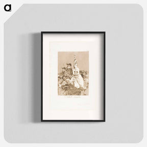 アートポスター-Nothing could be done about it, plate 24 from Los Caprichos by Francisco José de Goya y Lucientes - フランシスコ デ ゴヤ Poster.