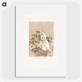 Nothing could be done about it, plate 24 from Los Caprichos by Francisco José de Goya y Lucientes - Francisco de Goya Poster.