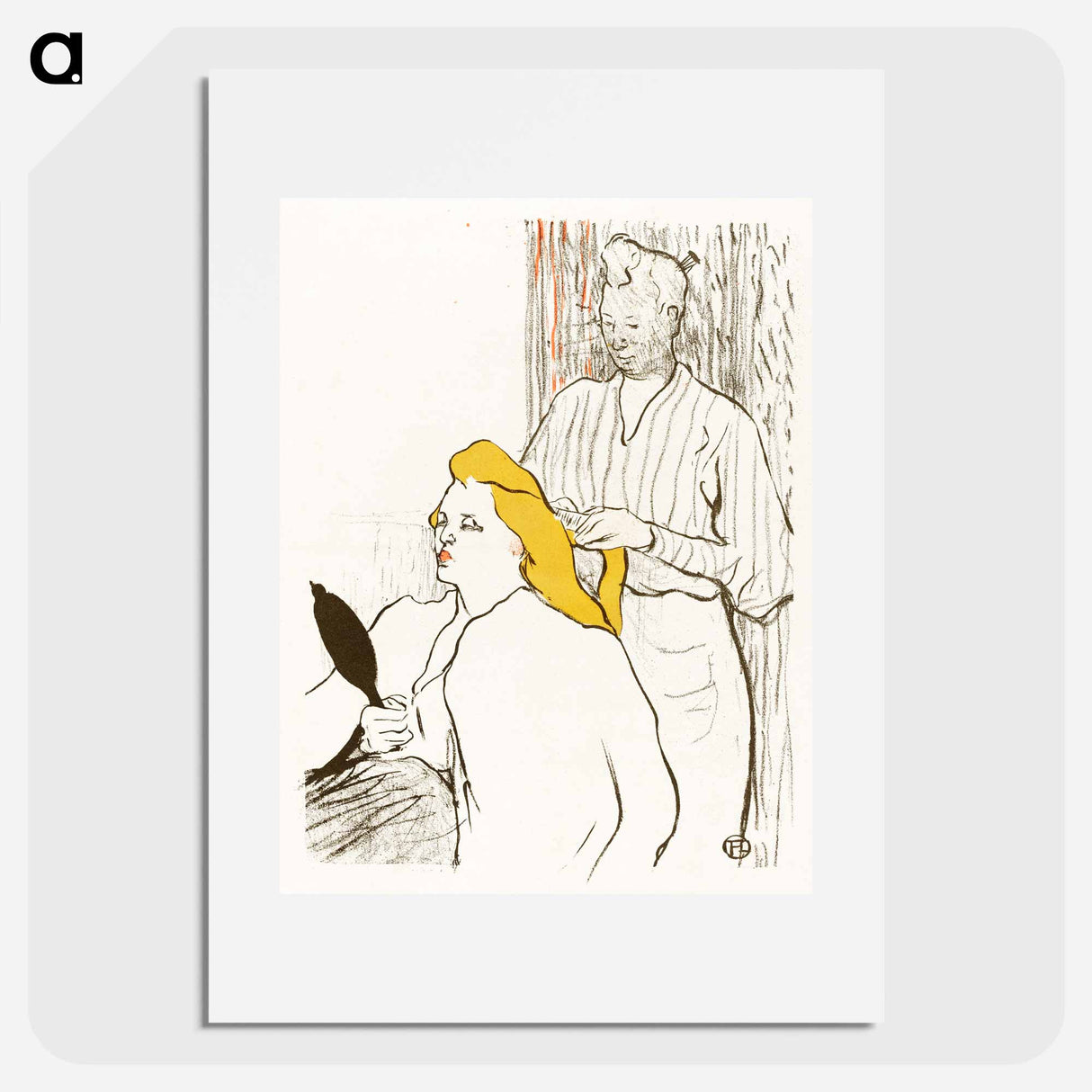 The Hairdresser - Henri de Toulouse-Lautrec Poster.