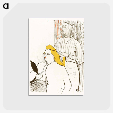 アートポストカード-The Hairdresser - アンリ ド トゥールーズ ロートレック Postcard.