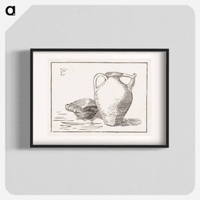 アートポスター-Woodcut still life: can and ashtray - ユリー デ フラーハ Poster.