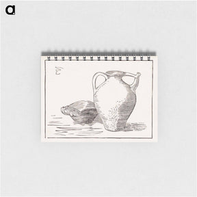 アートメモ帳-Woodcut still life: can and ashtray - ユリー デ フラーハ Memo.