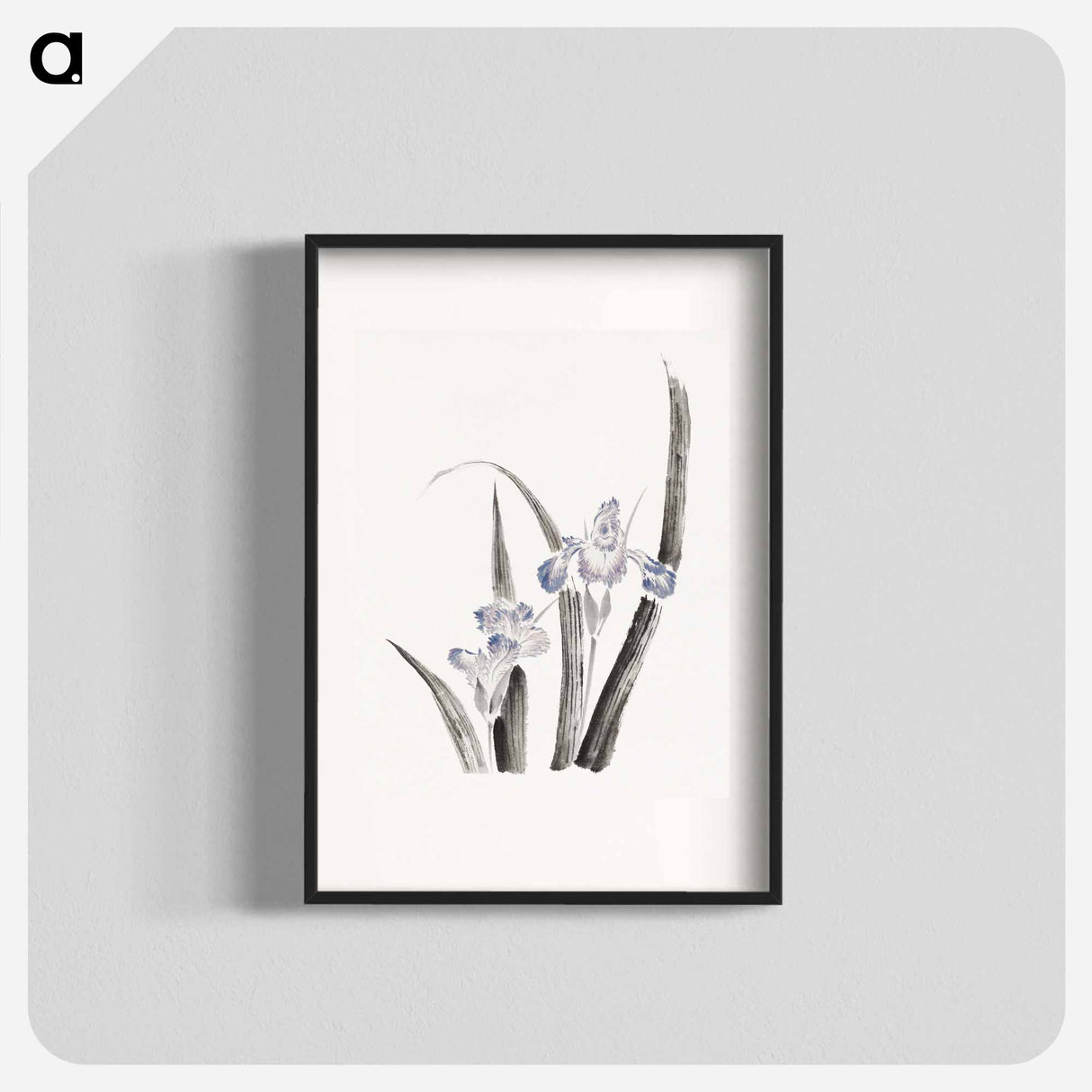 Japanese iris flower - 葛飾 北斎 Poster.