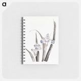 Japanese iris flower - 葛飾 北斎 Memo.