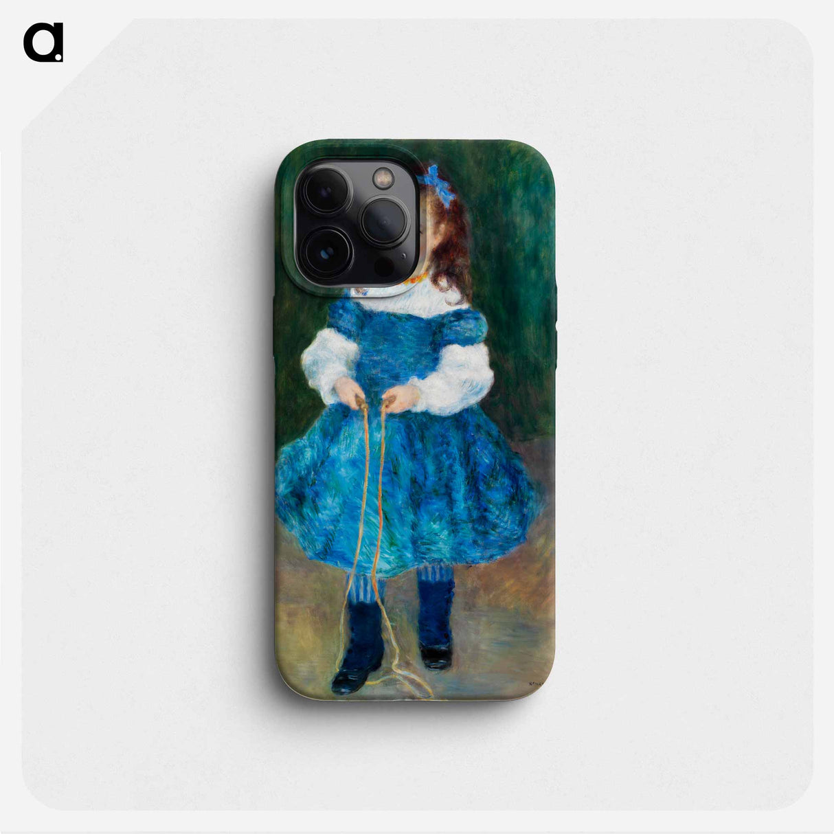 Girl with a Jump Rope - ピエール オーギュスト ルノワール Phone Case.