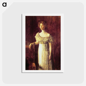 アートポストカード-Portrait of Miss Helen Parker - トーマス エイキンズ Postcard.