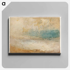 アートパネル-Waves Breaking on a Beach - ウィリアム ターナー Canvas.