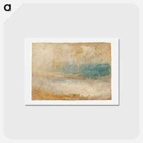 アートポストカード-Waves Breaking on a Beach - ウィリアム ターナー Postcard.