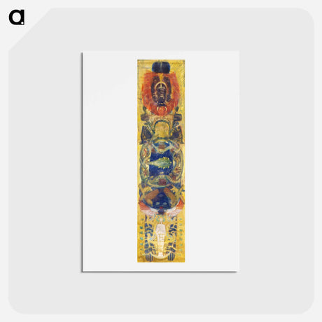 アートポストカード-Study for the Boston Public Library Murals: Pagan Heads, for a Vault
 - イェール大学アートギャラリー Postcard.