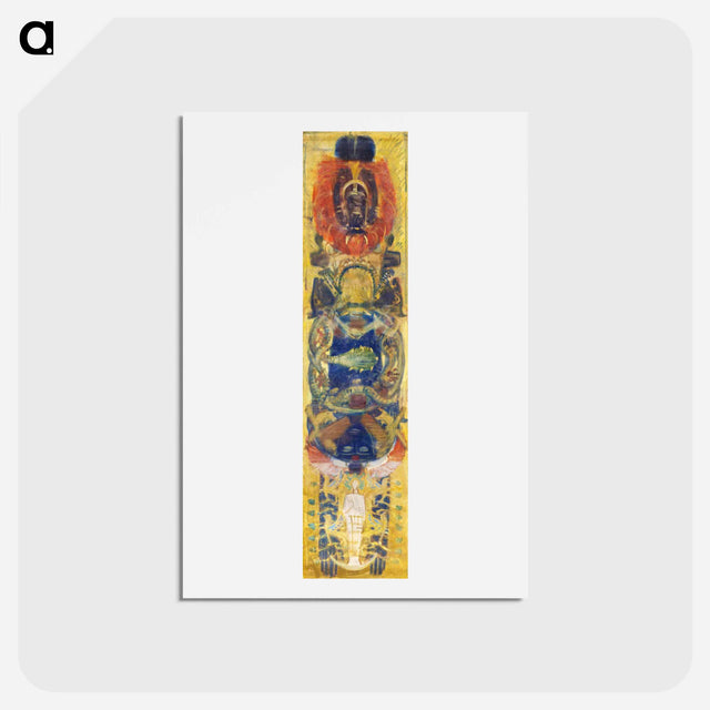 アートポストカード-Study for the Boston Public Library Murals: Pagan Heads, for a Vault
 - イェール大学アートギャラリー Postcard.