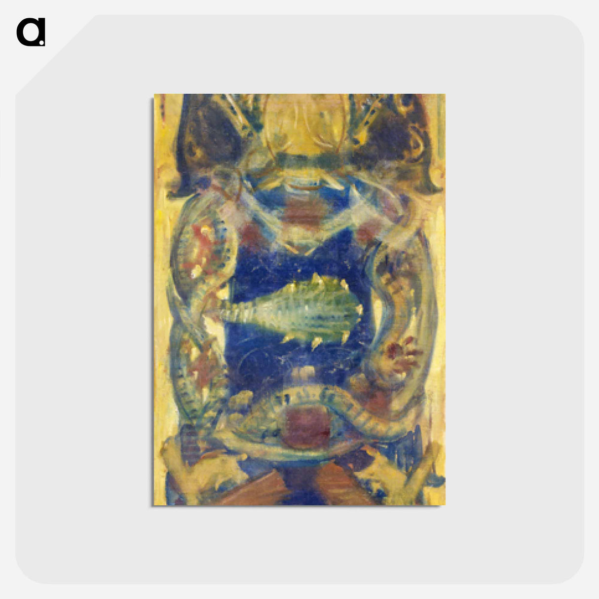 アートポストカード-Study for the Boston Public Library Murals: Pagan Heads, for a Vault
 - イェール大学アートギャラリー Postcard.