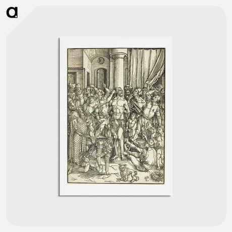 アートポストカード-The Flagellation - アルブレヒト デューラー Postcard.