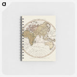 Western New World or Hemisphere. Eastern Old World or Hemisphere - アンティーク地図 Memo.